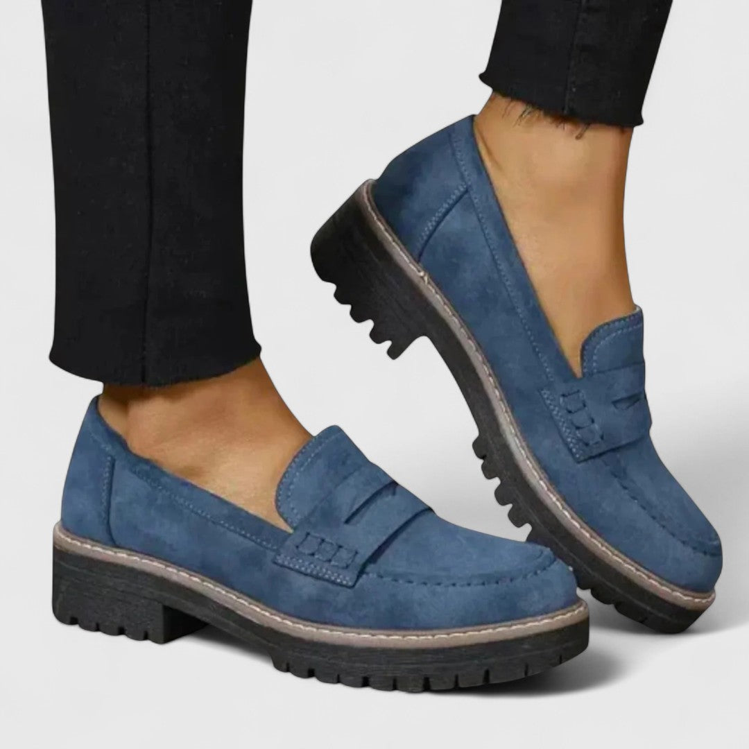 Millie | Women's Platform Loafers Slip On Casual Shoes