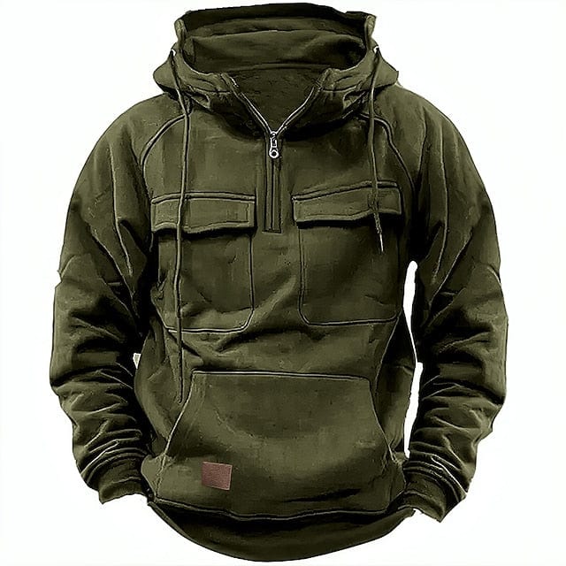 Classic Hooded Sweater with Clean Casual Design for Men