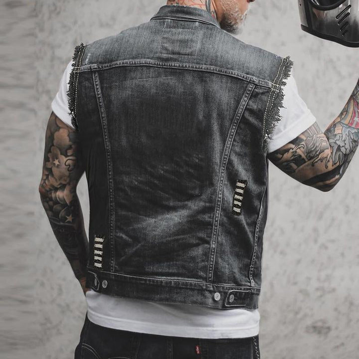 Casual Sleeveless Jacket with Classic Design for Men