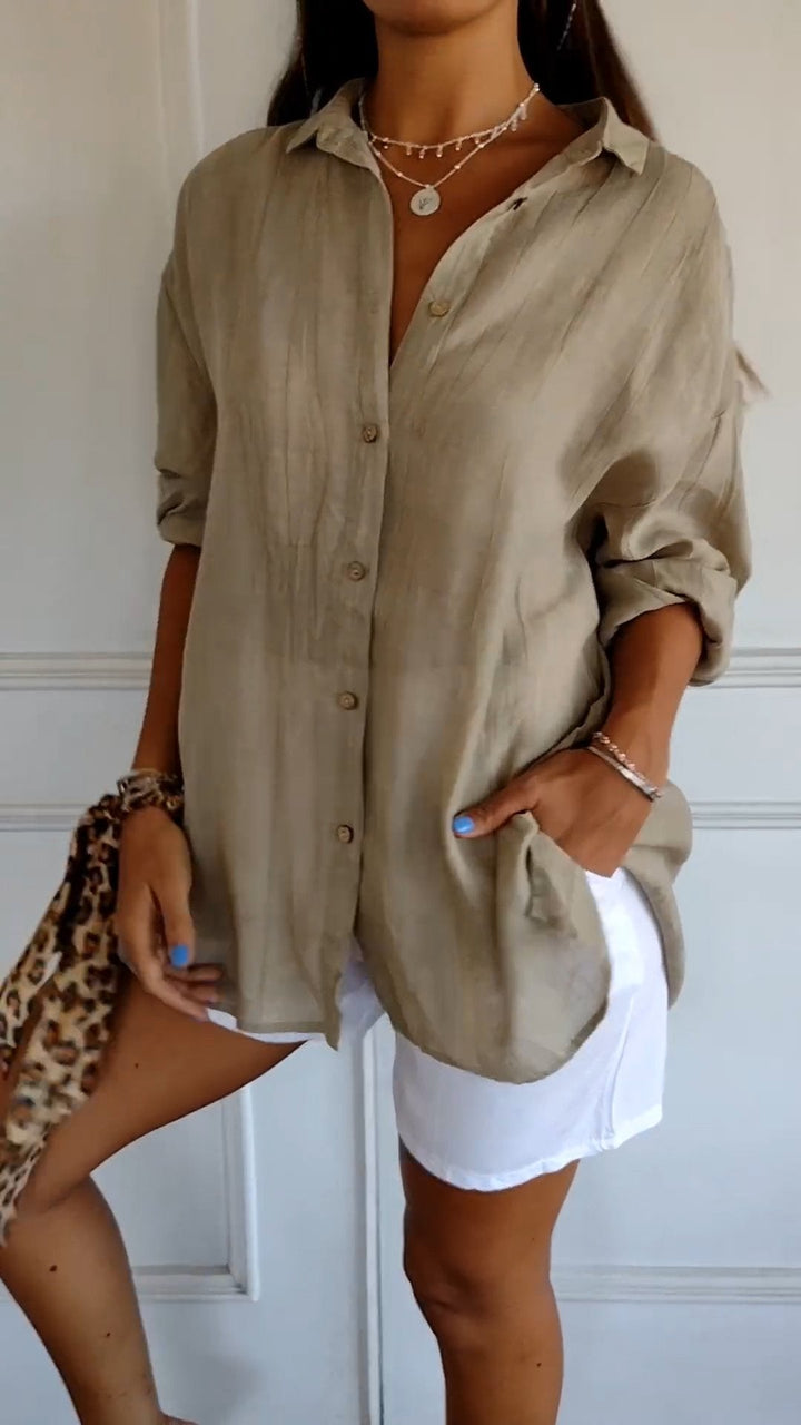 Women's Oversized Button Down Shirt