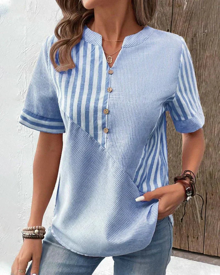 Women's Striped Soft Blouse