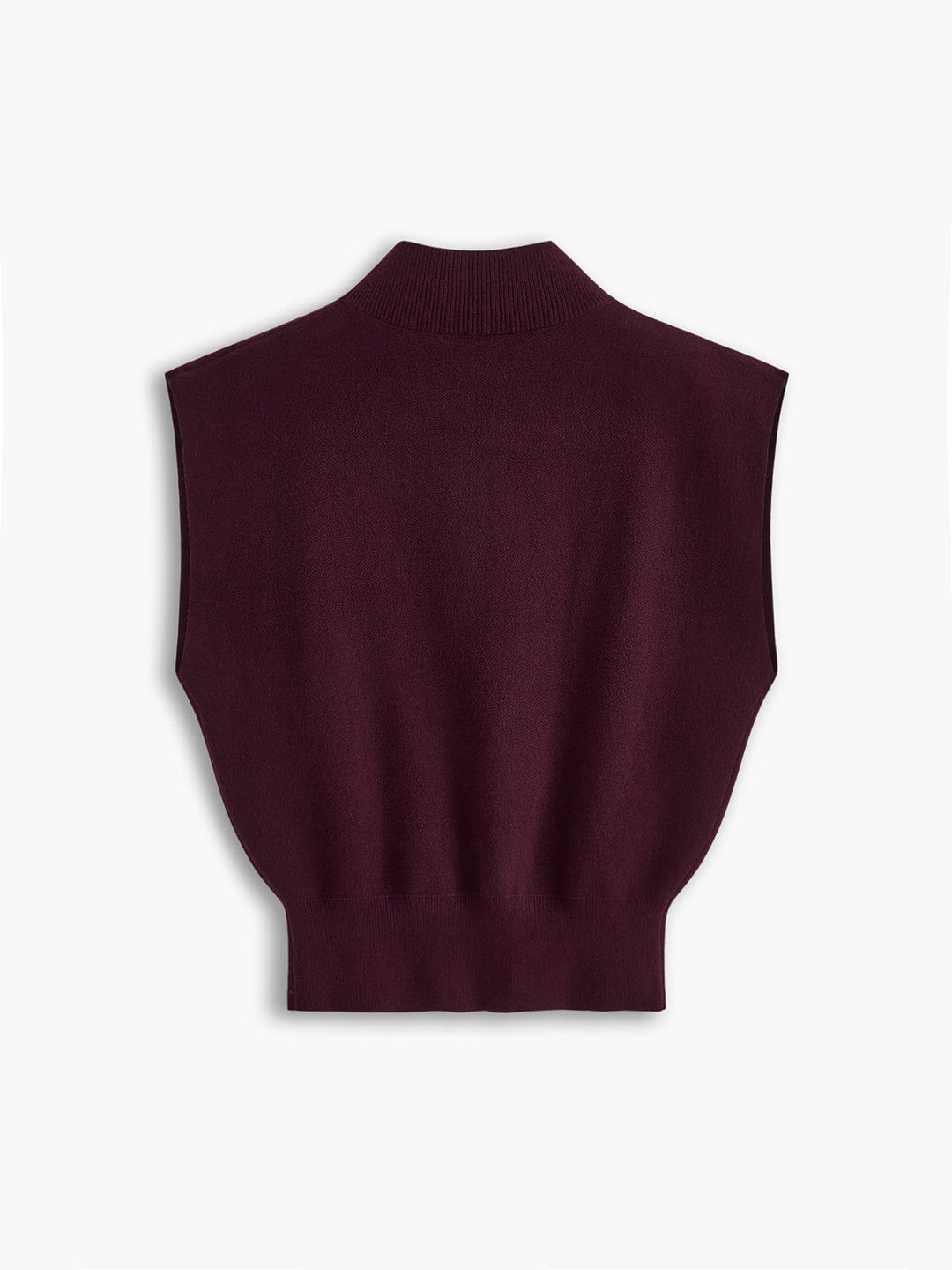 Women's Mock Neck Padded Shoulder Top