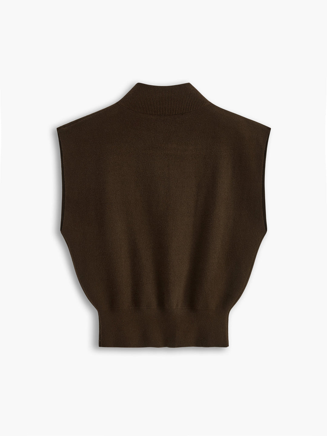 Women's Mock Neck Padded Shoulder Top