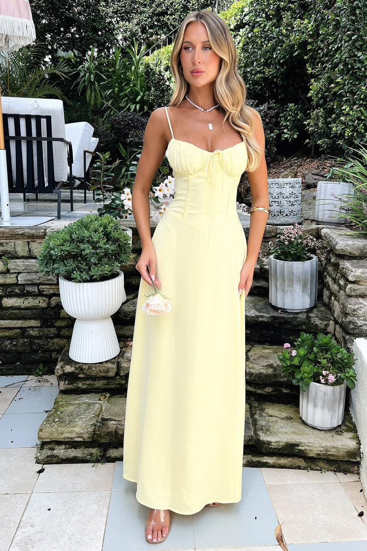 Women's Wrap Strap Wedding Maxi Dress