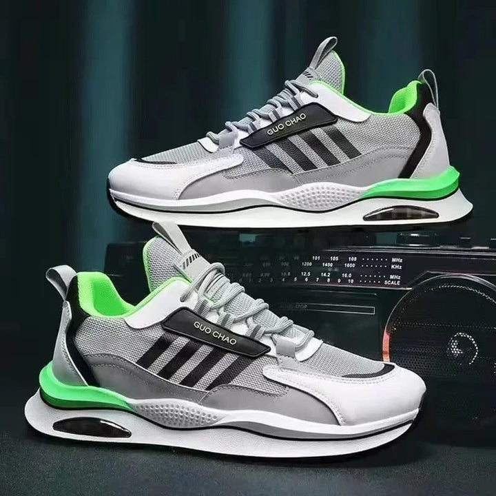 Lace Up Running Style Sneakers with Modern Look for Men