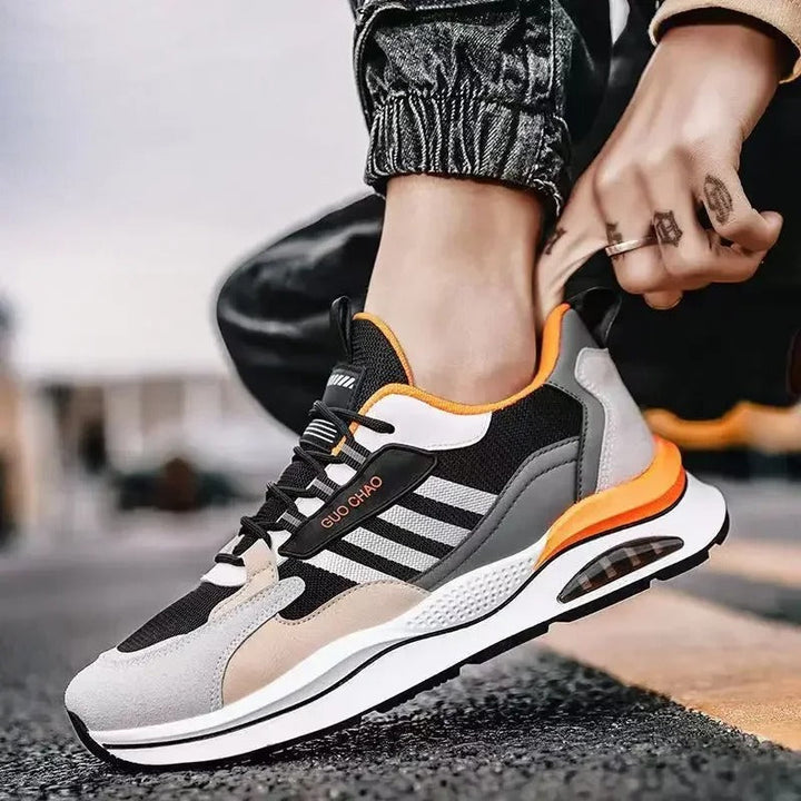 Lace Up Running Style Sneakers with Modern Look for Men