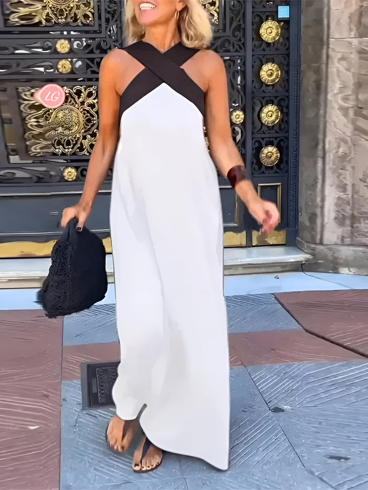 Breathable Comfortable Crossed Maxi Dress