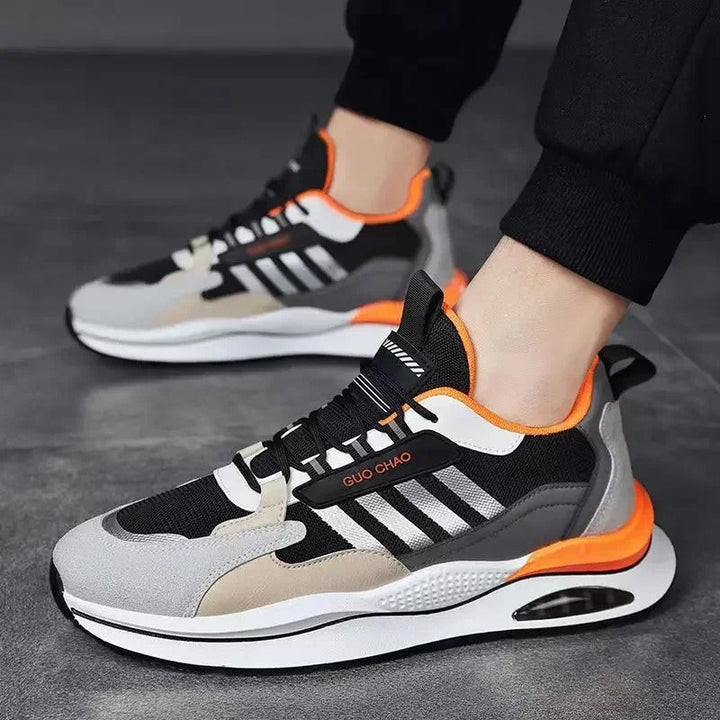 Lace Up Running Style Sneakers with Modern Look for Men