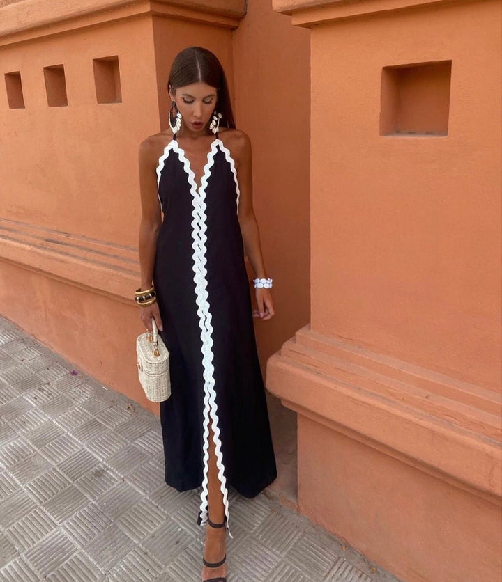 Women's Wrap Waist Wedding Maxi Dress