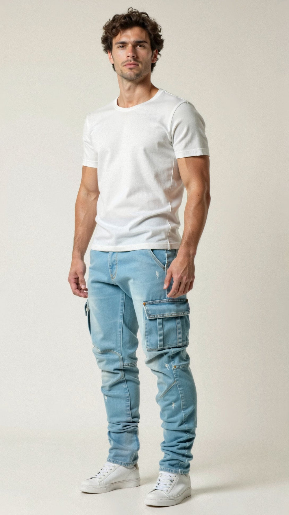 Casper stretchy cargo jeans 2