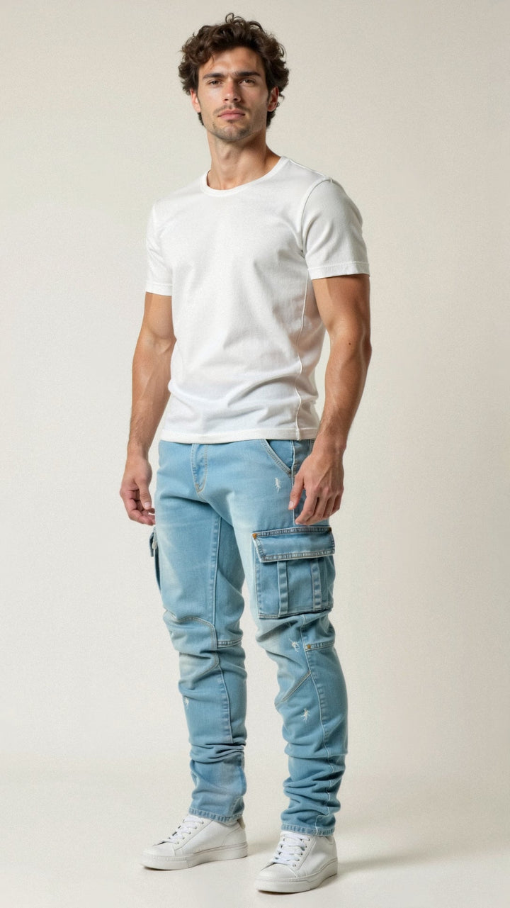 Casper stretchy cargo jeans 2