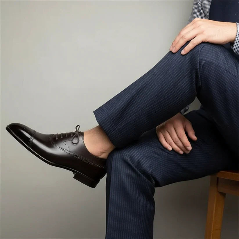 Classic Brogue Oxford Shoes for Men