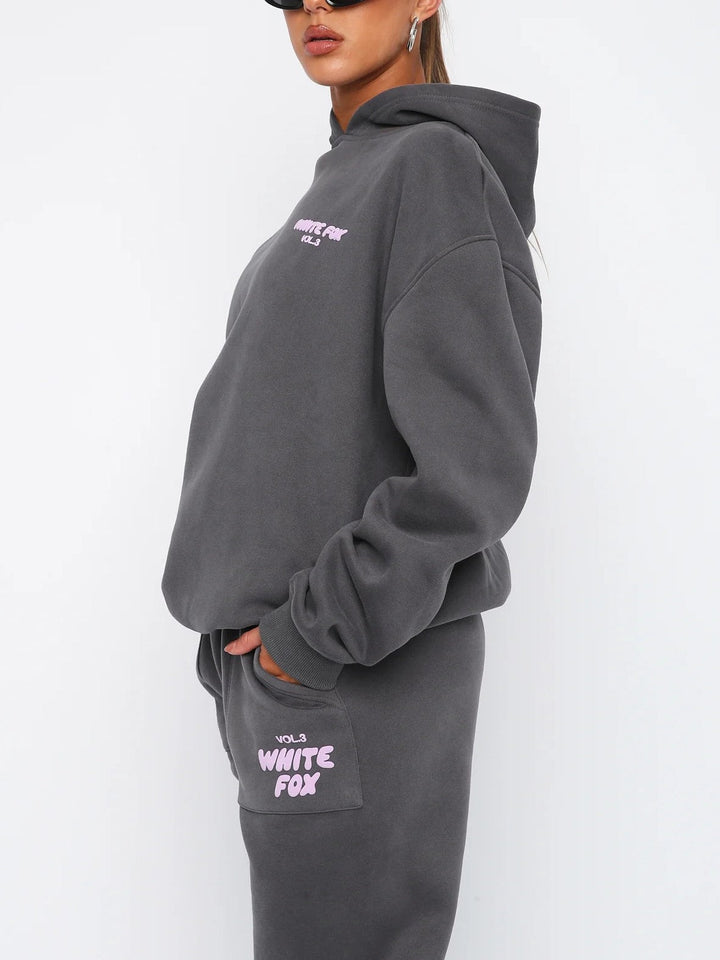 Layla | Women's Tracksuit Set Cropped Hoodie and Joggers