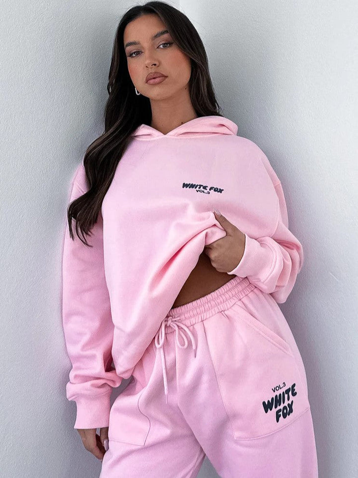 Layla | Women's Tracksuit Set Cropped Hoodie and Joggers