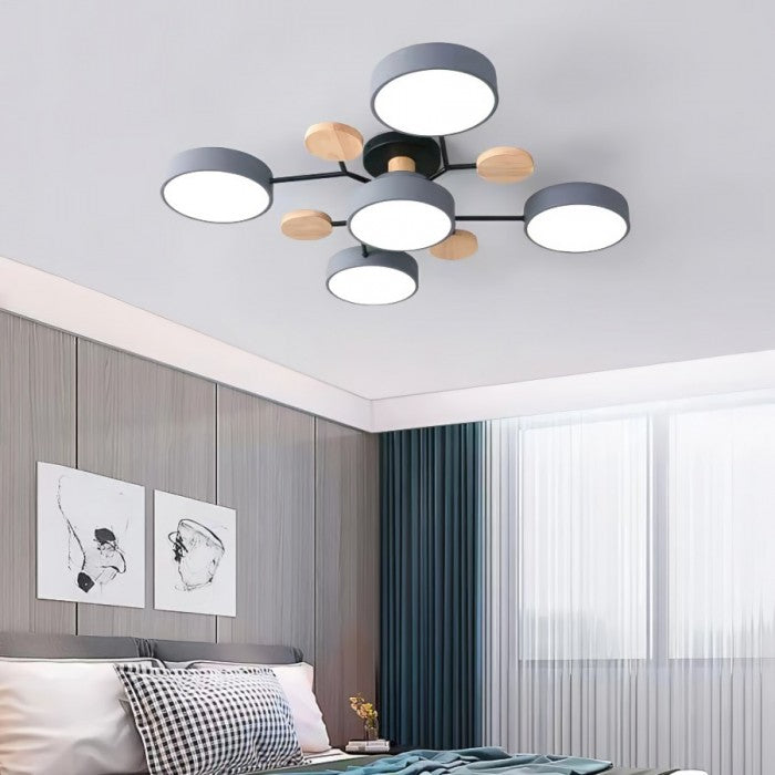LED Ceiling Light With Organic Shape For Living And Dining Areas