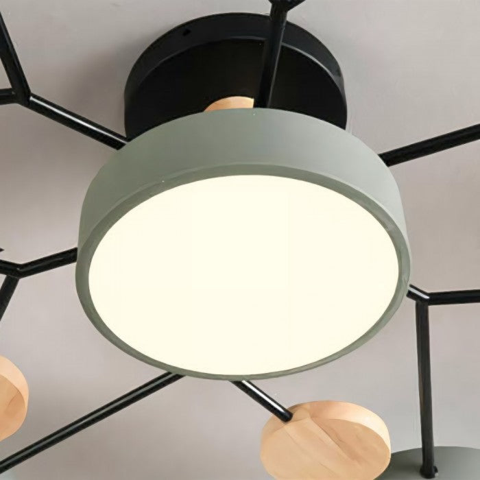 LED Ceiling Light With Organic Shape For Living And Dining Areas