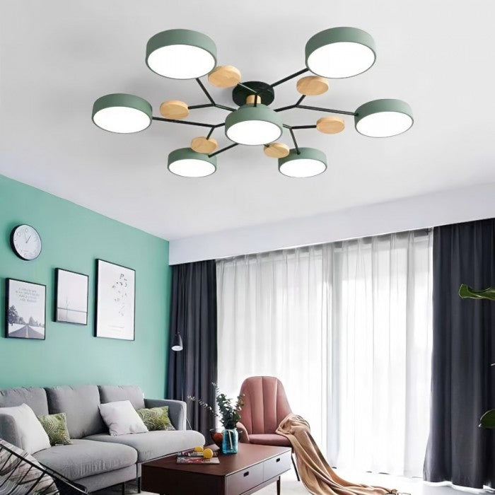 LED Ceiling Light With Organic Shape For Living And Dining Areas