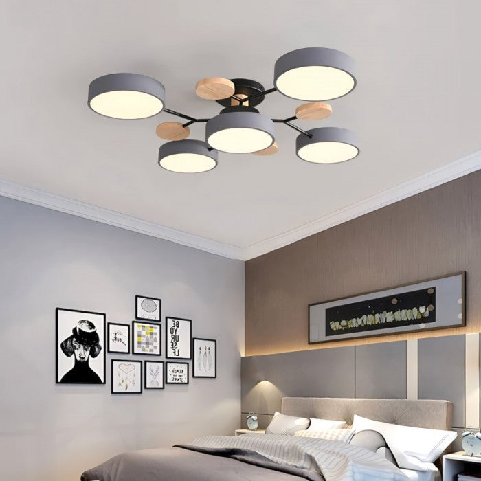 LED Ceiling Light With Organic Shape For Living And Dining Areas