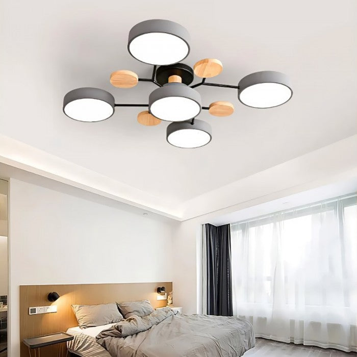 LED Ceiling Light With Organic Shape For Living And Dining Areas