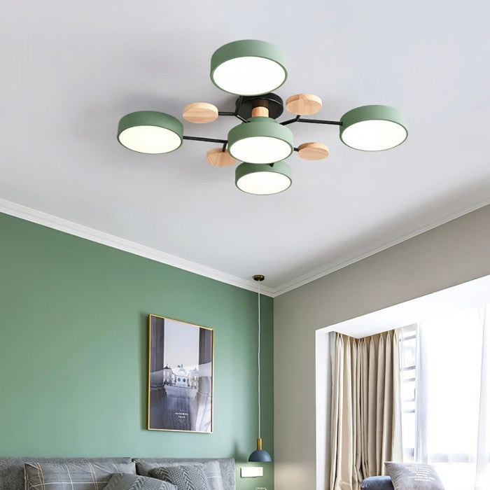 LED Ceiling Light With Organic Shape For Living And Dining Areas
