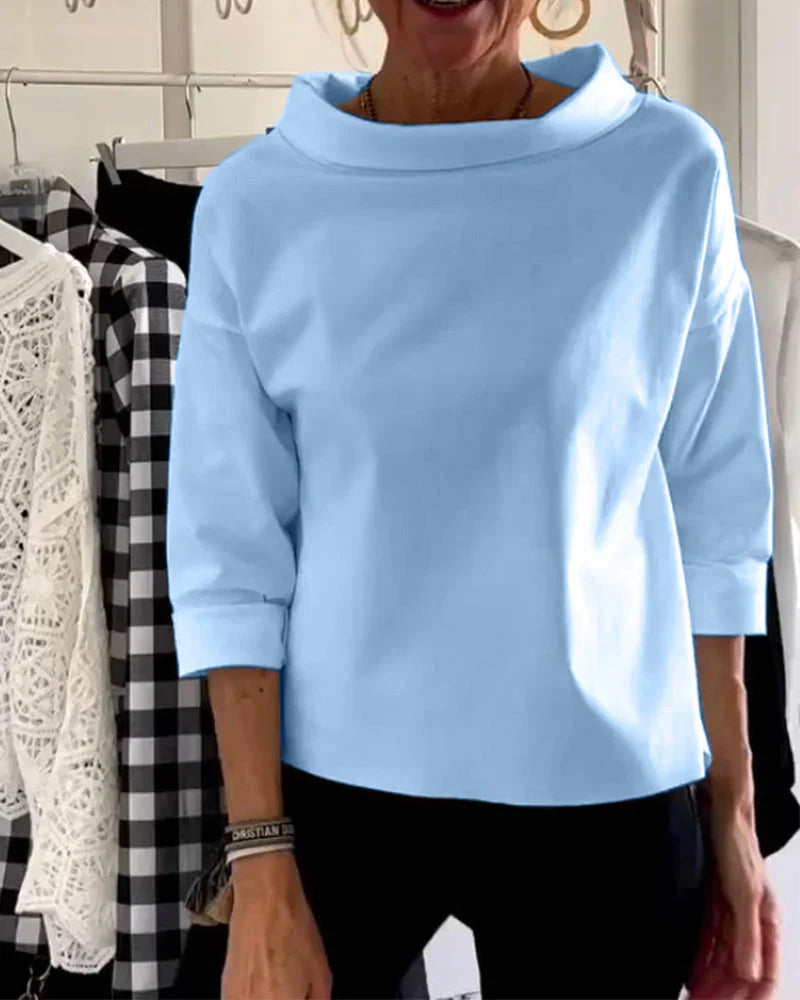 Women's Bateau Neck Casual Top