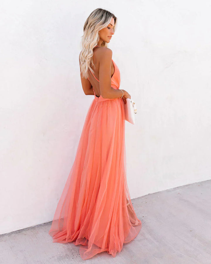 Women's Sunset Strap Maxi Dress