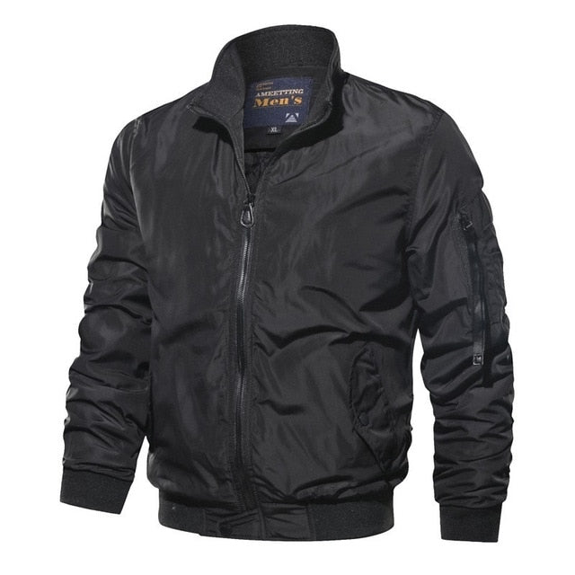 Bomber Jacket with Clean Design and Modern Silhouette for Men