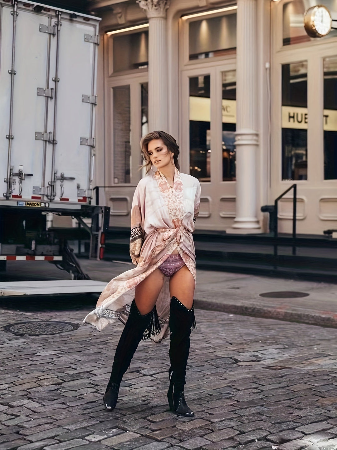 Floral Print Kimono for Women