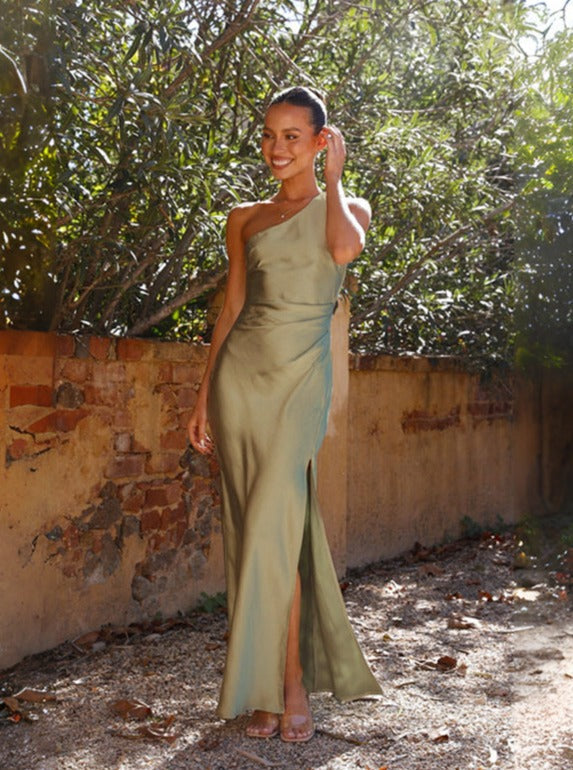 Asymmetrical Slit Dress for Women