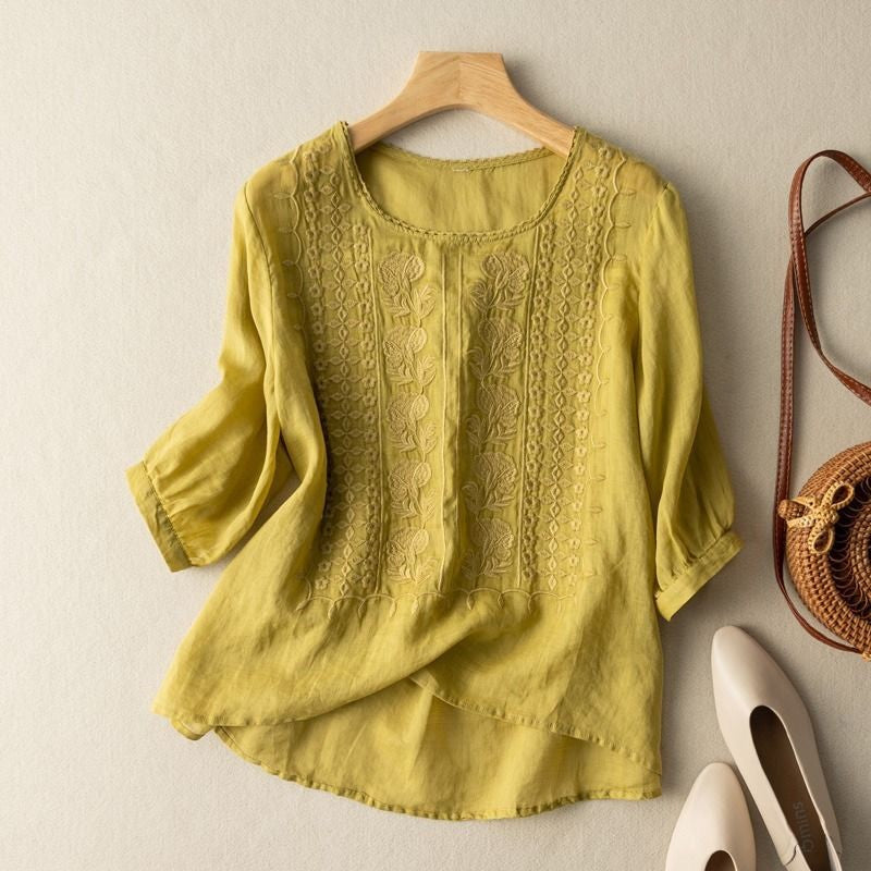 Women's Relaxed Floral Blouse