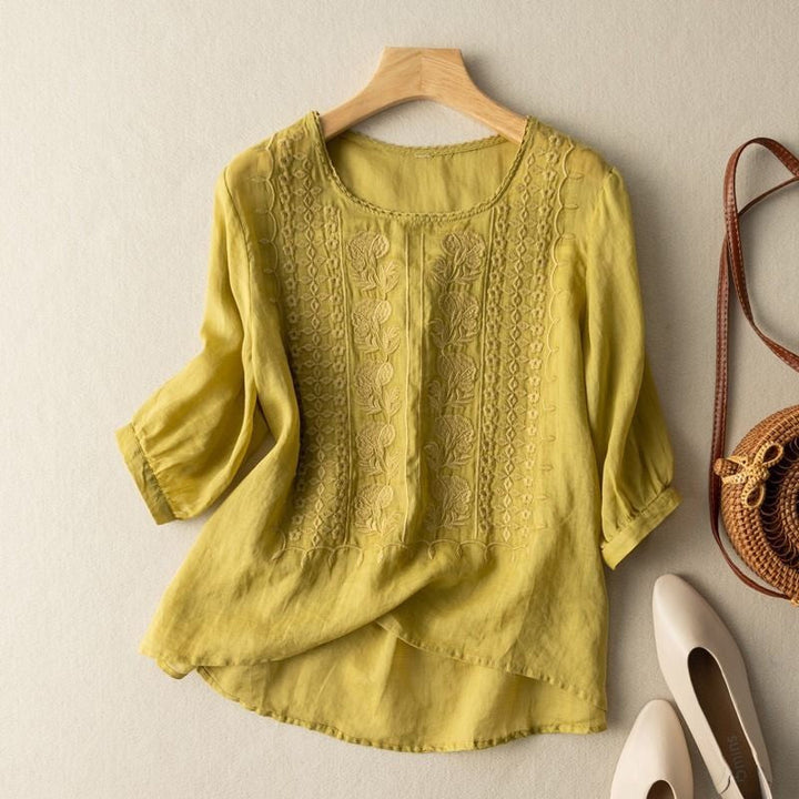 Women's Relaxed Floral Blouse