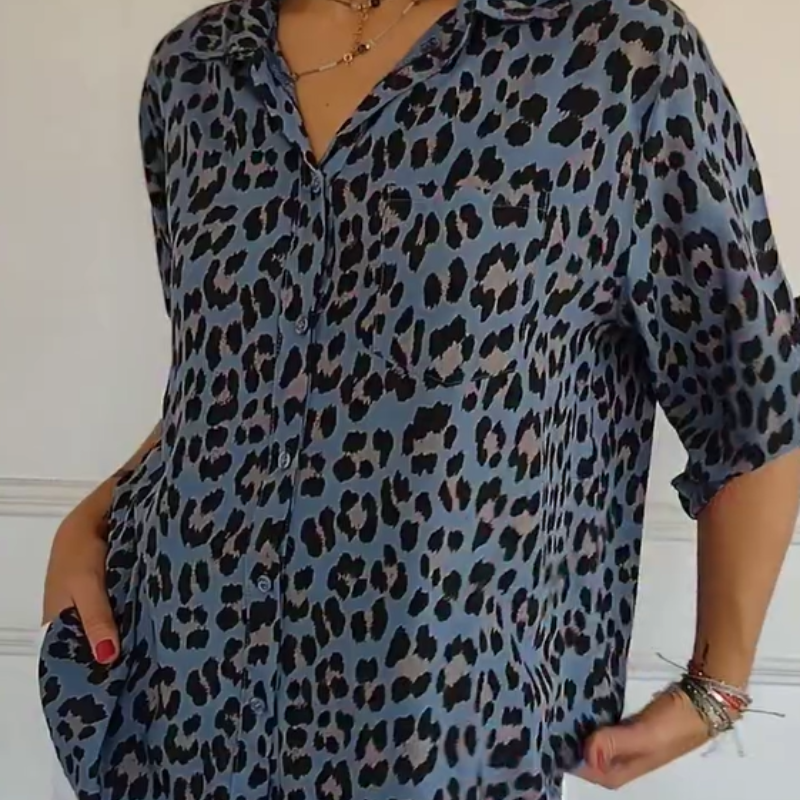 Women's Stylish Leopard Print Blouse