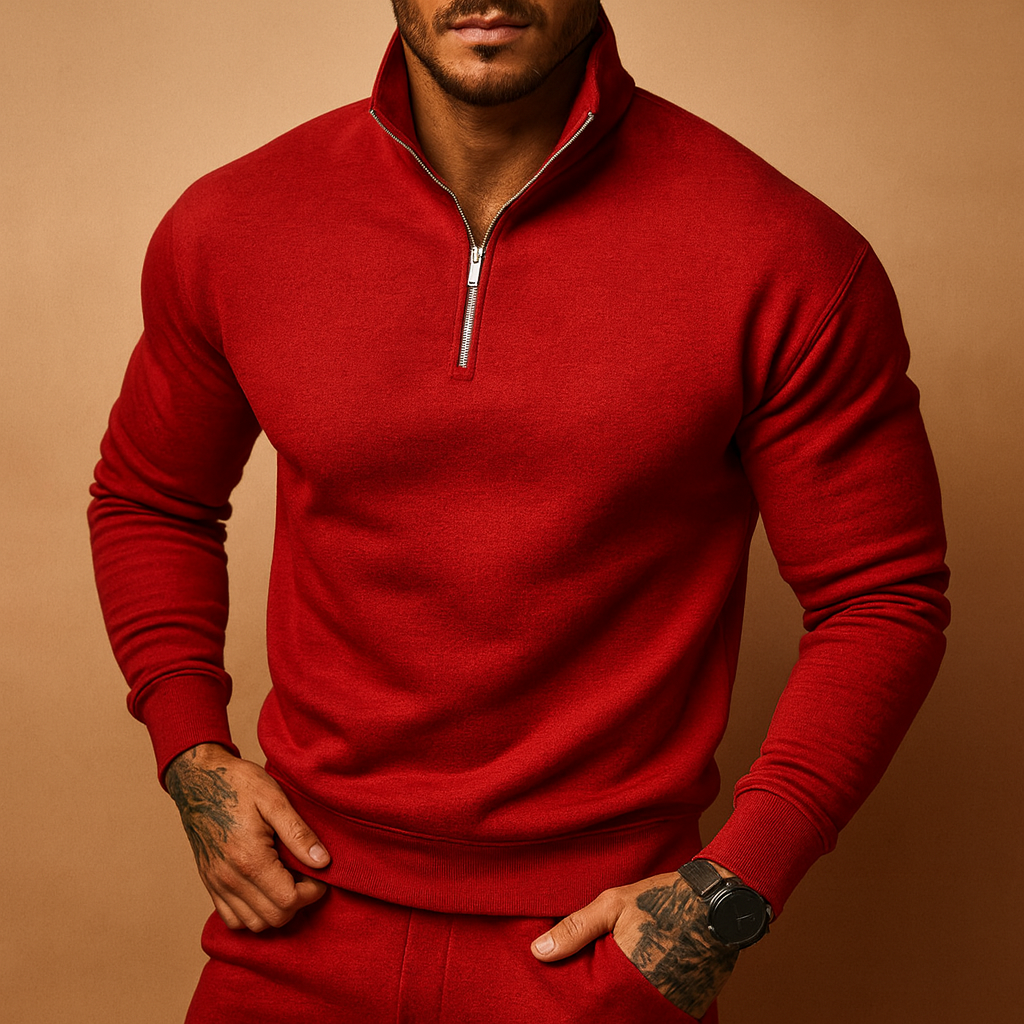 Theo | Men's Half Zip Knit Jumper