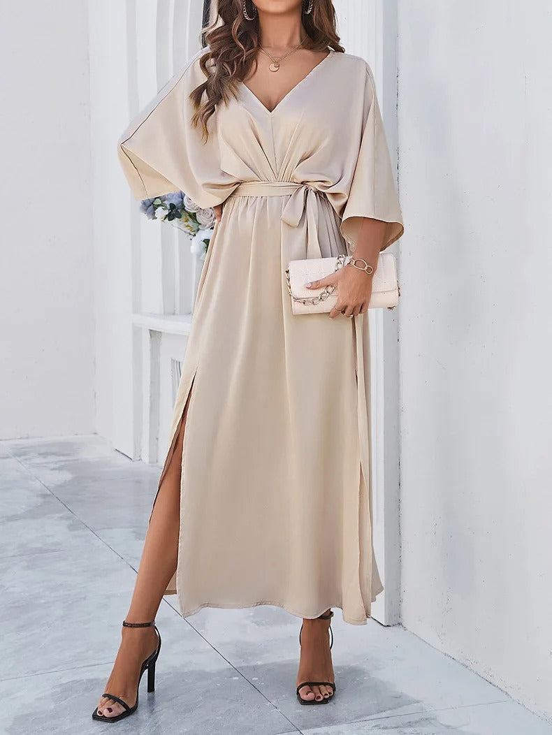 V Neck Spring Dress for Women
