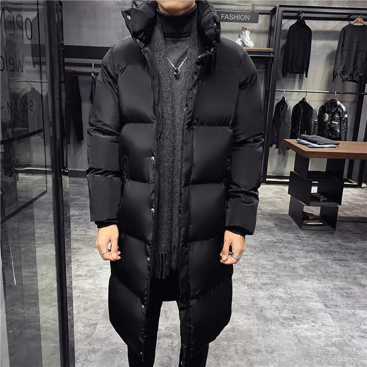 Winter Puffer Jacket with Quilted Design for Men