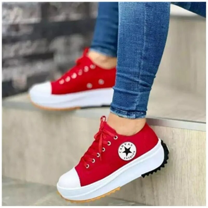 Megan | Women's Chunky Sneakers Lace Up Casual
