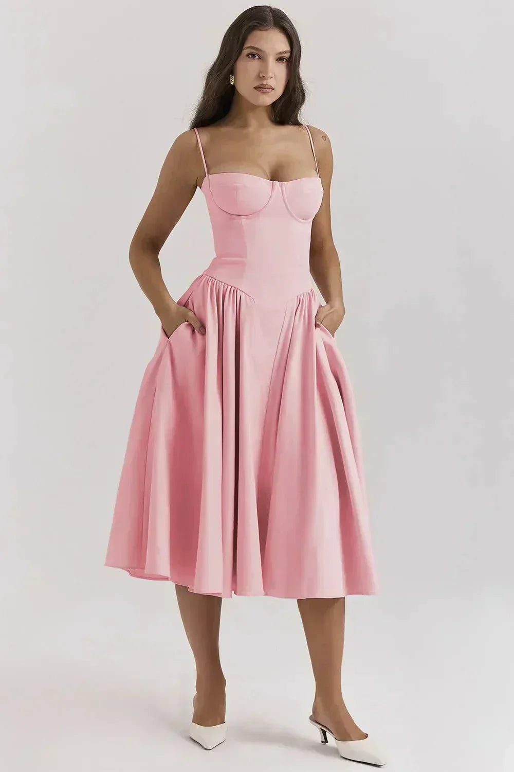 Women's Evening Wedding Midi Dress
