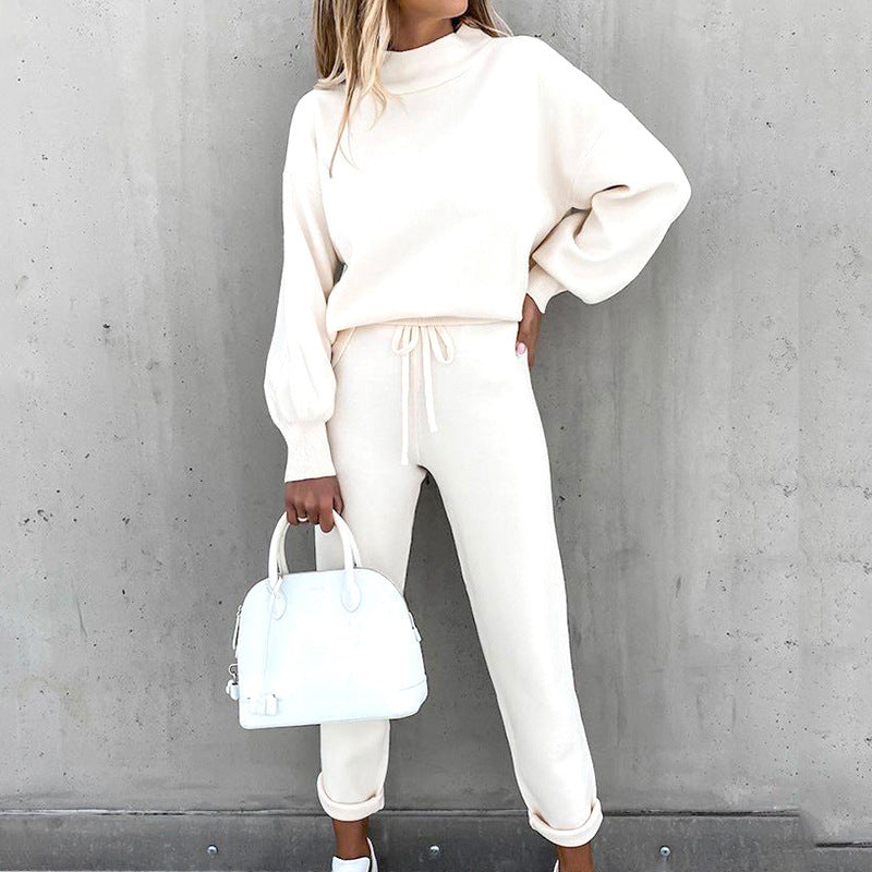Sweater Pants Two Piece Homewear Set for Women